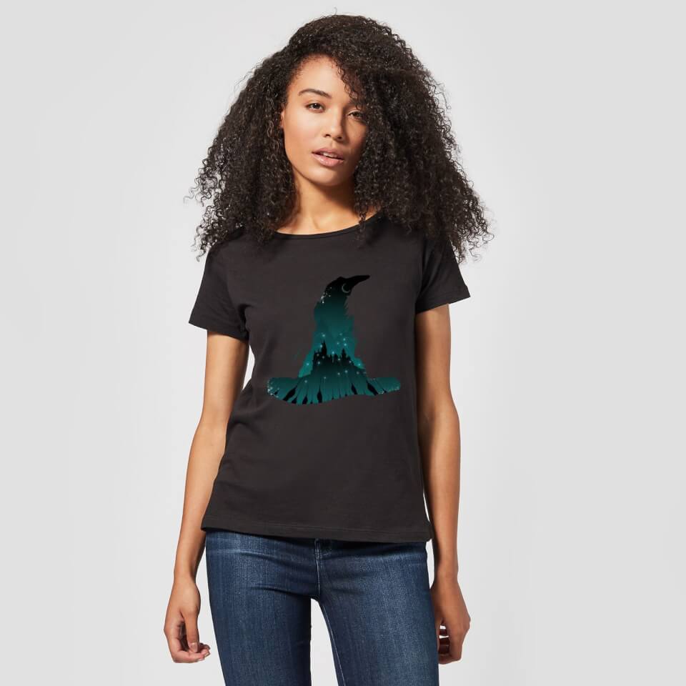 Harry Potter Sorting Hat Silhouette Women's T-Shirt - Black 1