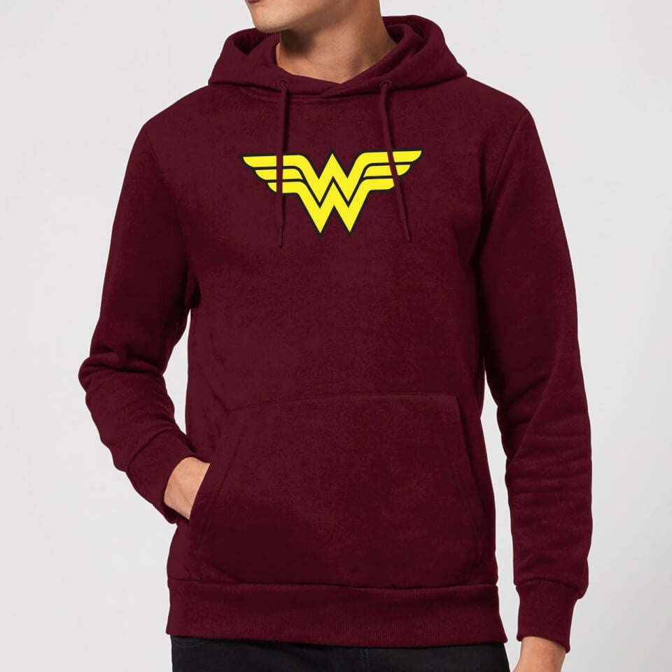 Justice League Wonder Woman Logo Hoodie - Burgundy
