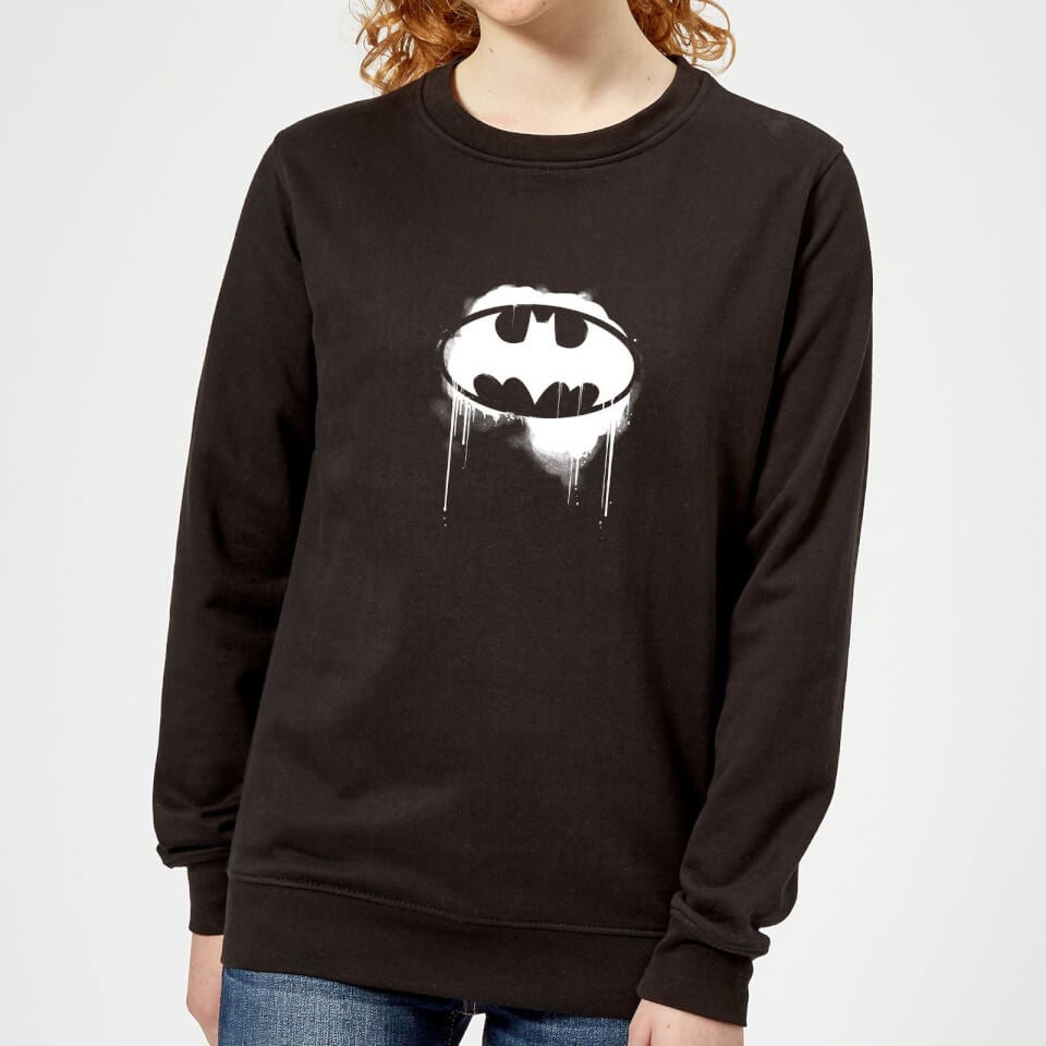Justice League Graffiti Batman Women's Sweatshirt - Black