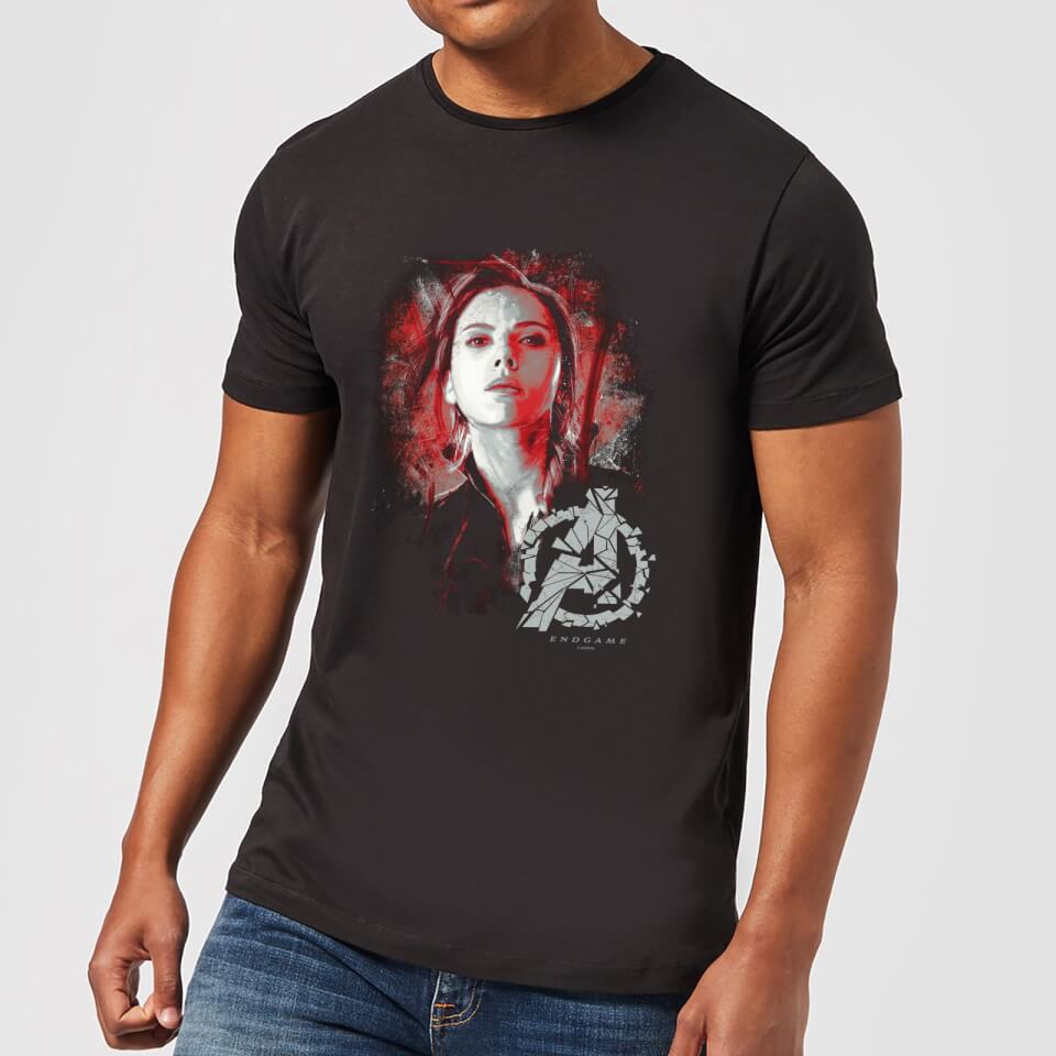Avengers Endgame Black Widow Brushed Men's T-Shirt - Black