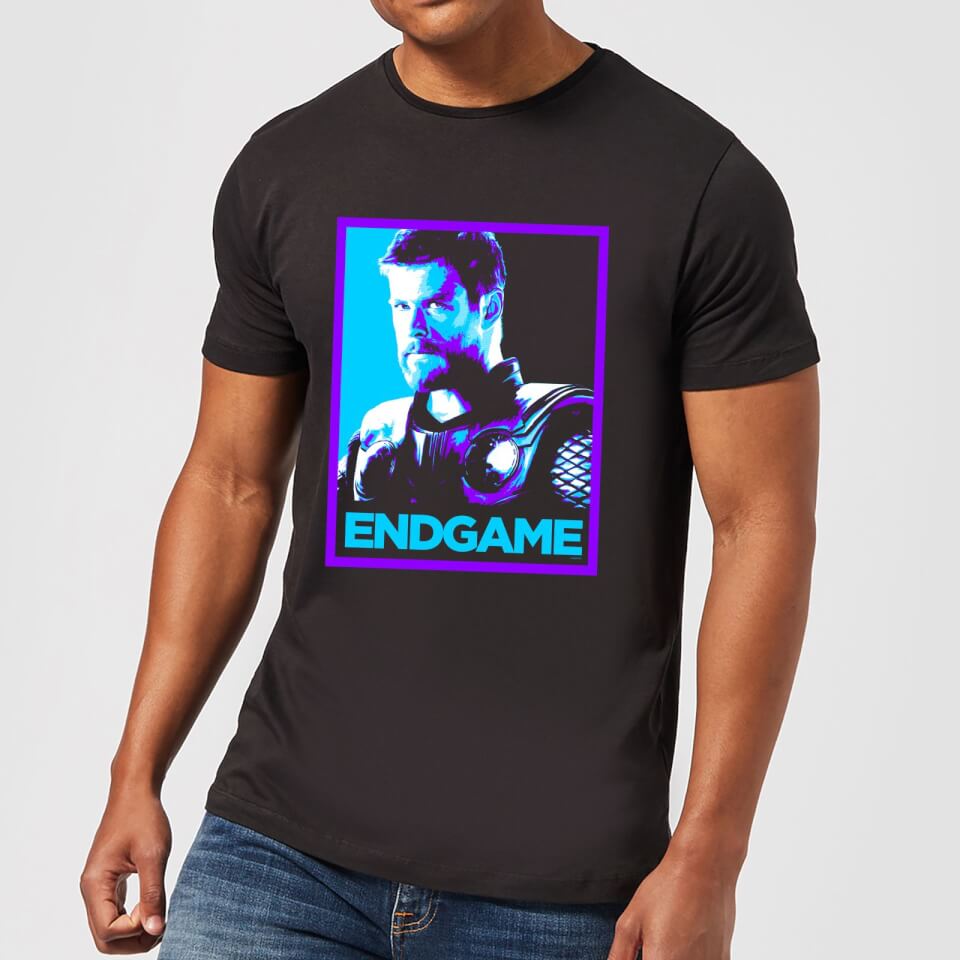 Avengers Endgame Thor Poster Men's T-Shirt - Black