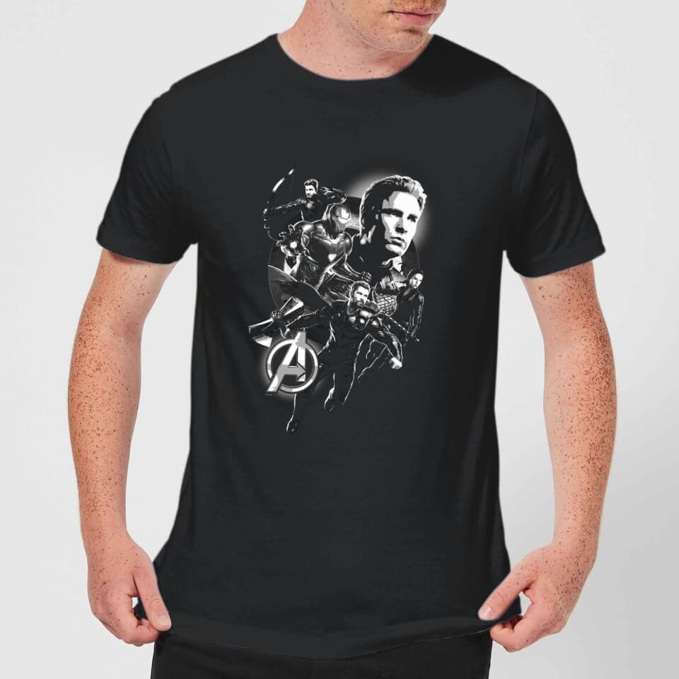 Avengers Endgame Mono Heroes Men's T-Shirt - Black