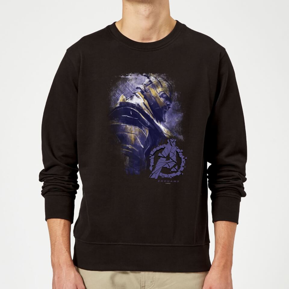 Avengers Endgame Thanos Brushed Sweatshirt - Black
