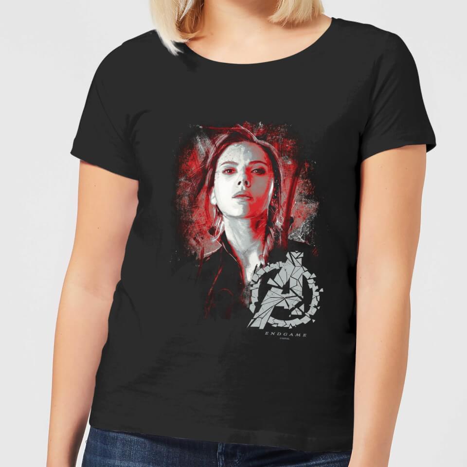 Avengers Endgame Black Widow Brushed Women's T-Shirt - Black