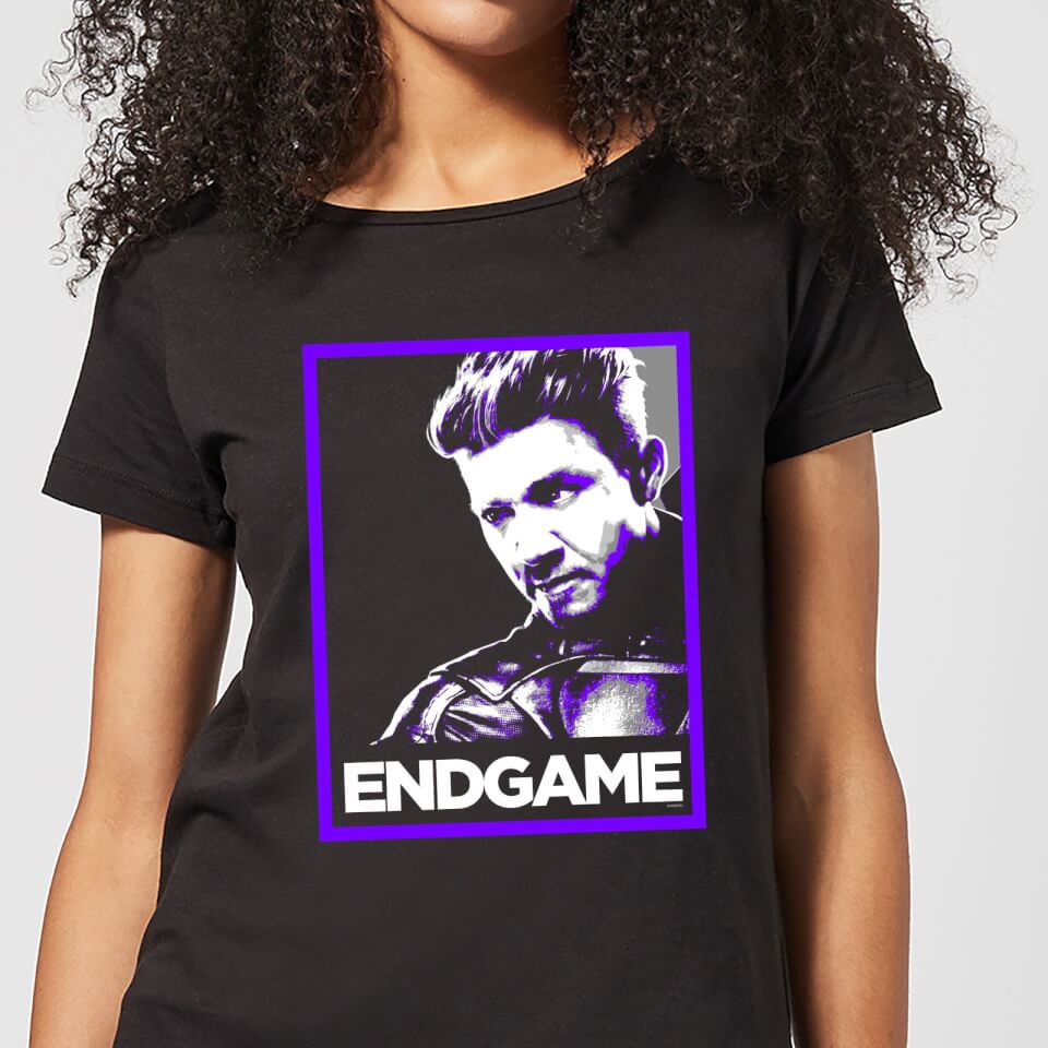 Avengers Endgame Hawkeye Poster Women's T-Shirt - Black