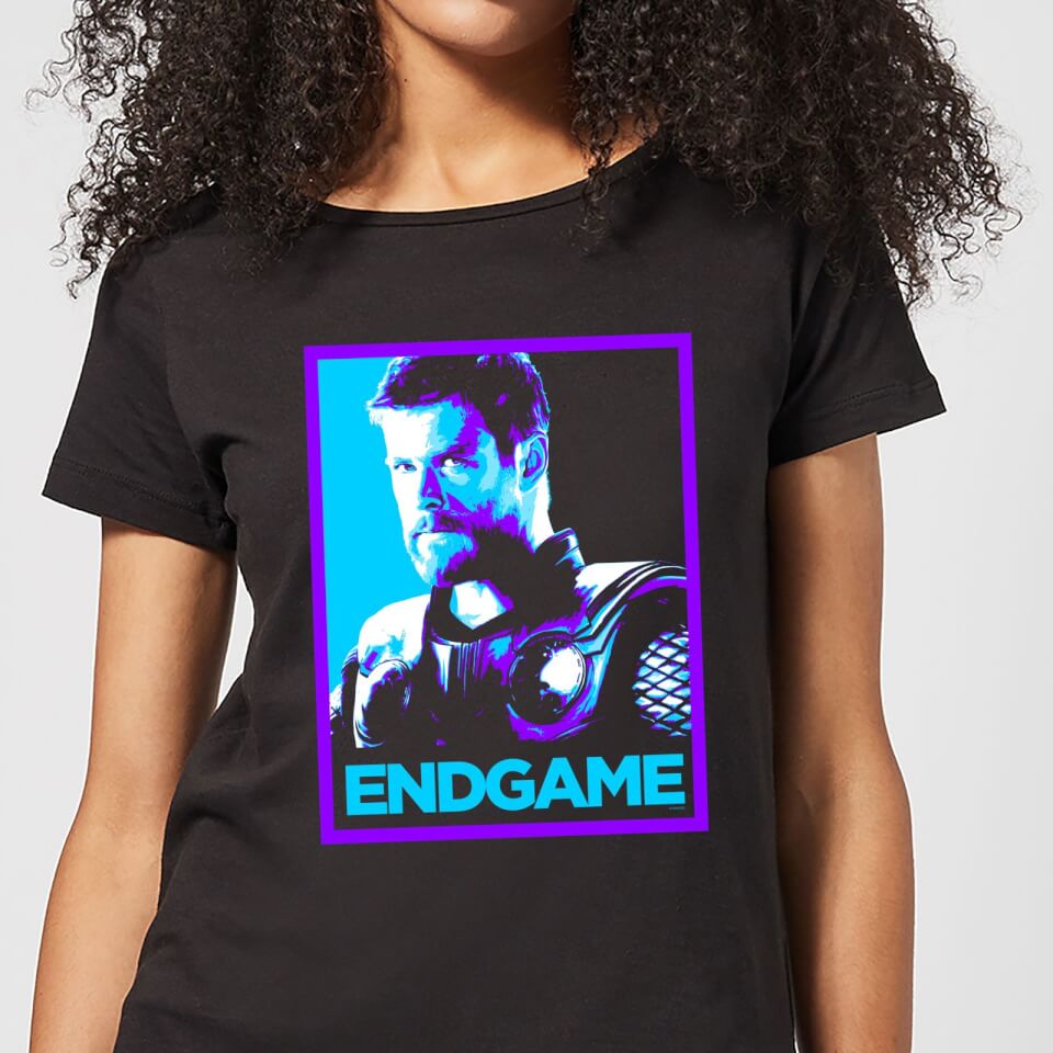 Avengers Endgame Thor Poster Women's T-Shirt - Black