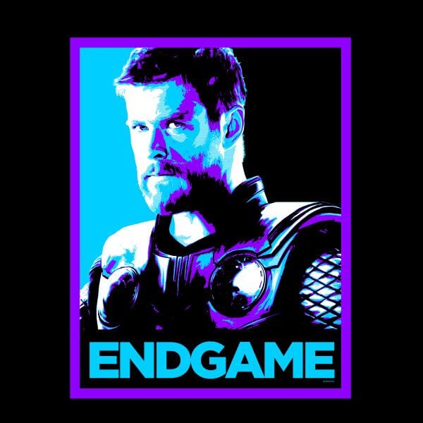 Avengers Endgame Thor Poster Women's T-Shirt - Black 0