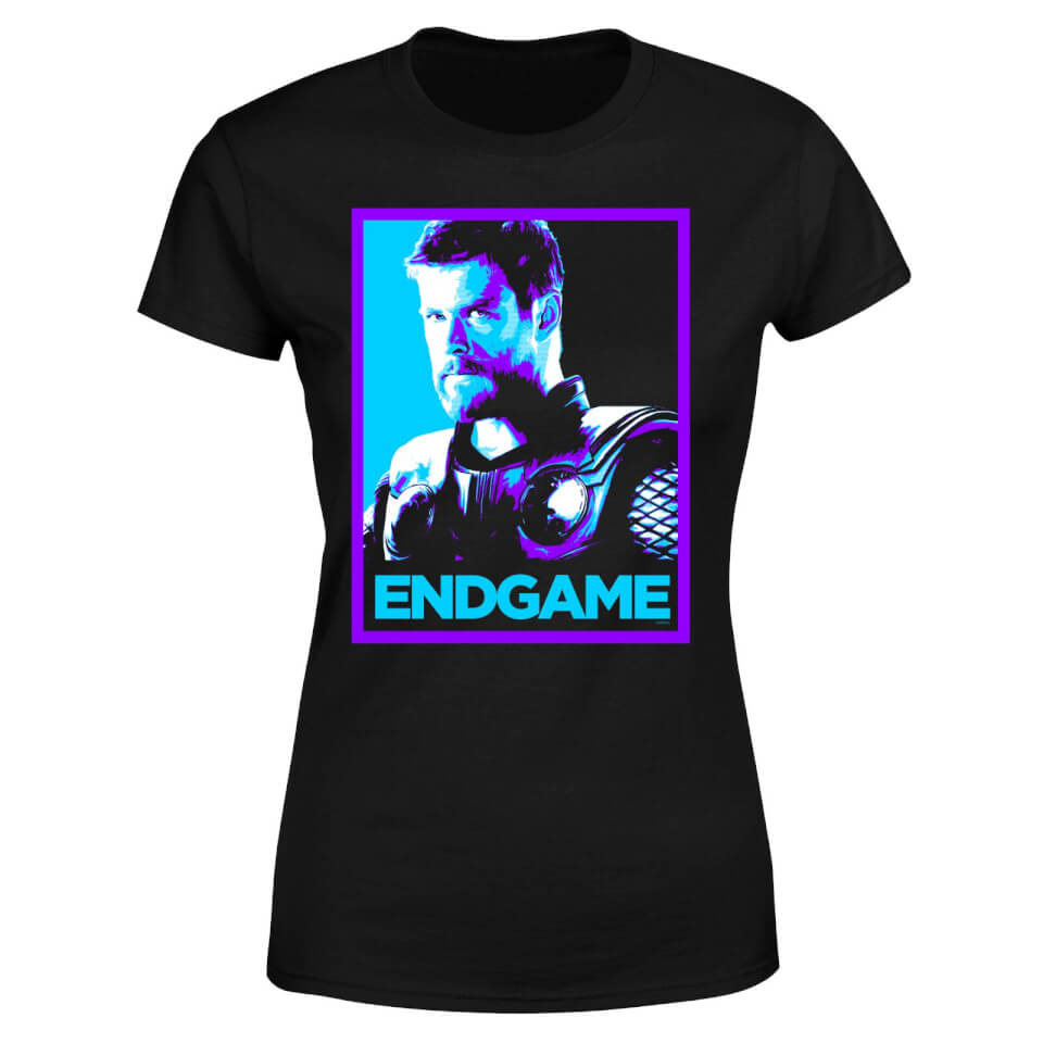 Avengers Endgame Thor Poster Women's T-Shirt - Black 3