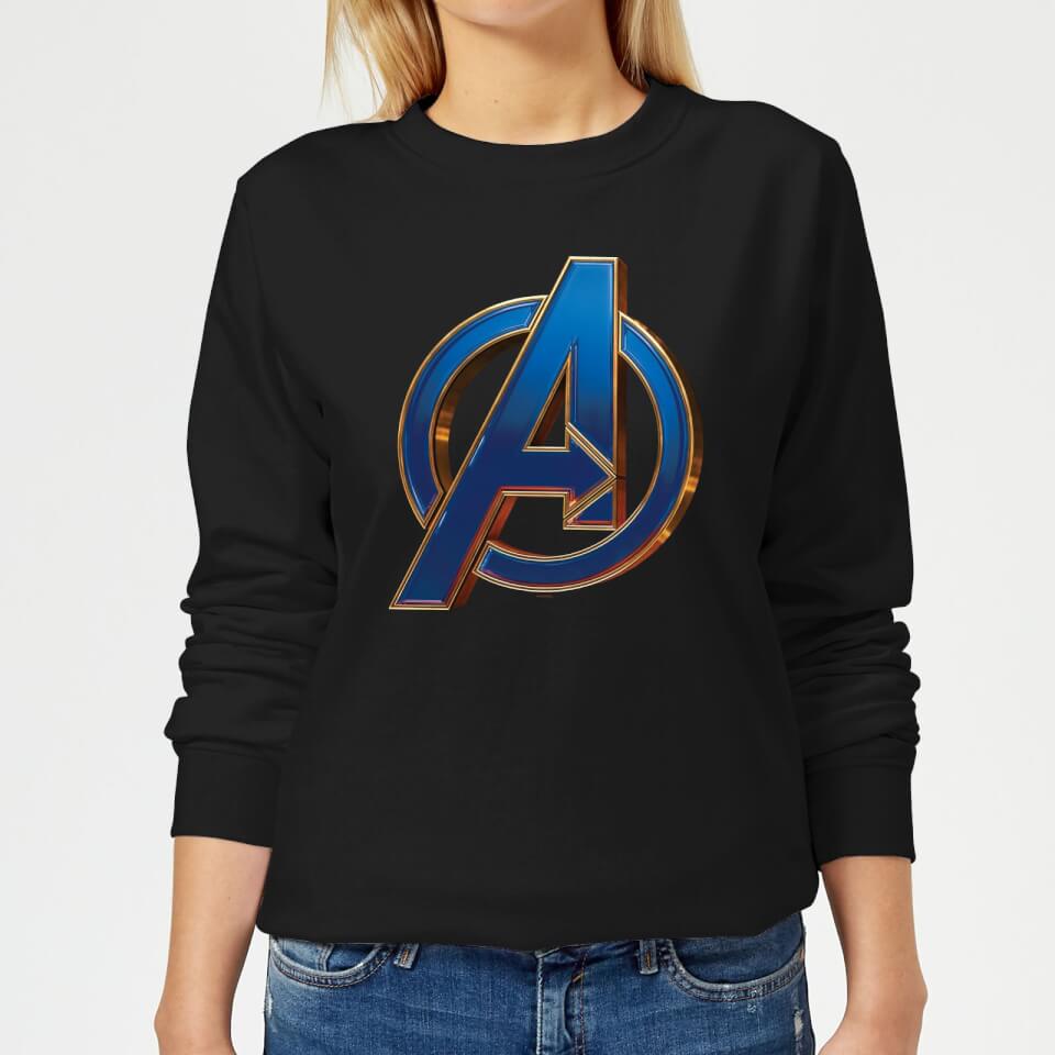 Avengers Endgame Heroic Logo Women's Sweatshirt - Black