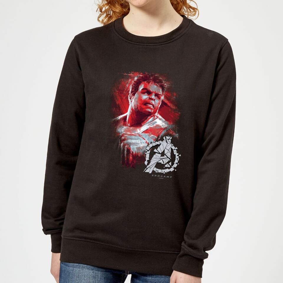 Avengers Endgame Hulk Brushed Women's Sweatshirt - Black