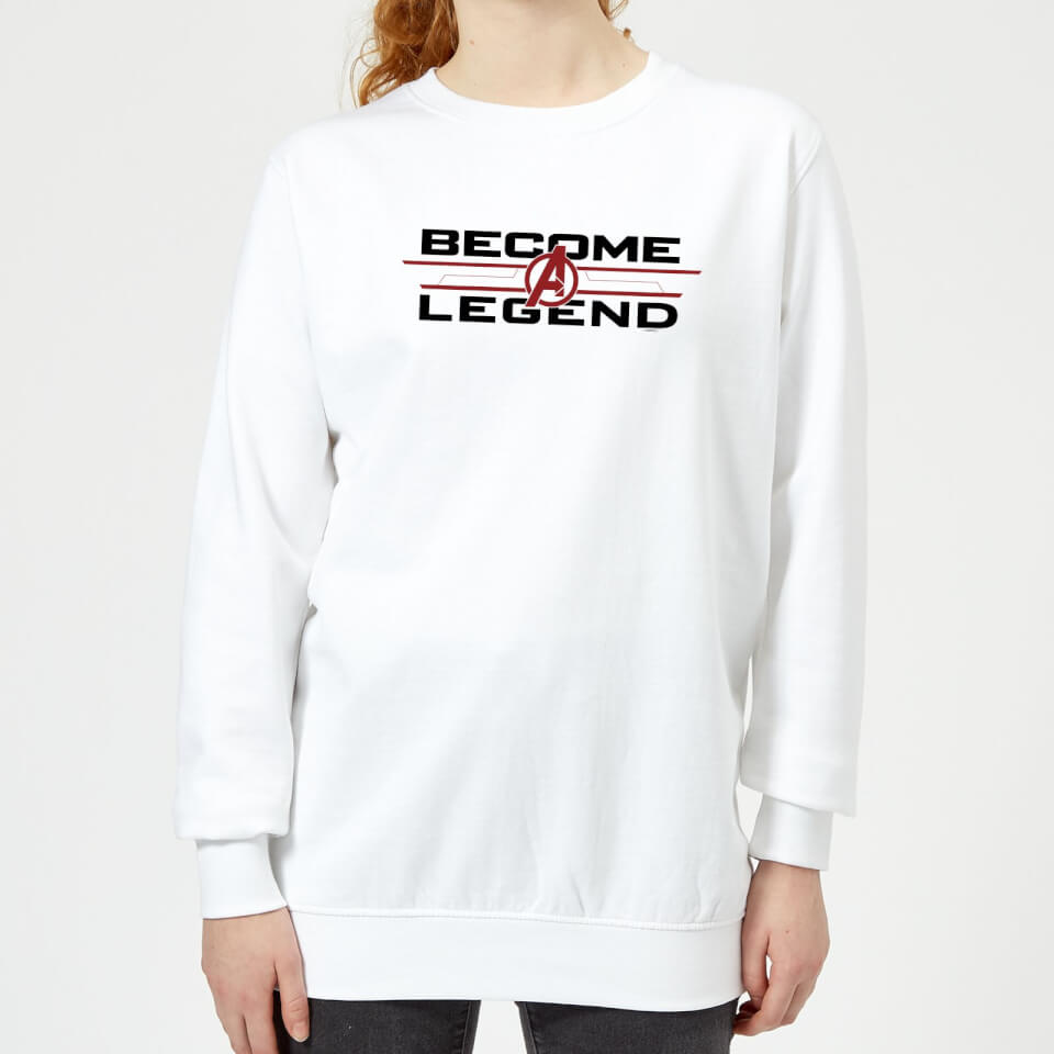 Avengers Endgame Become A Legend Women's Sweatshirt - White