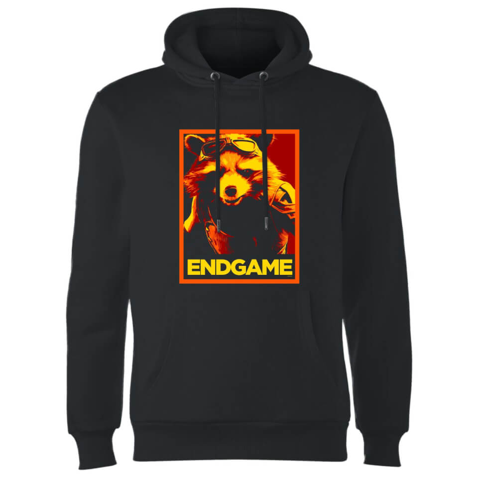 Avengers Endgame Rocket Poster Hoodie - Black 2