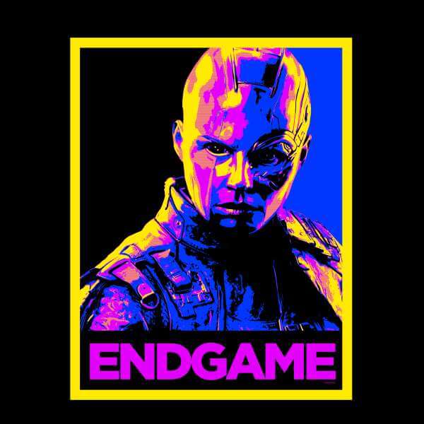 Avengers Endgame Nebula Poster Hoodie - Black 0