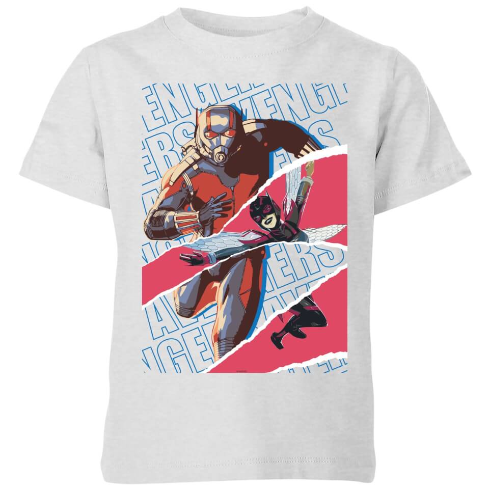 Marvel Avengers AntMan And Wasp Collage Kids' T-Shirt - Grey