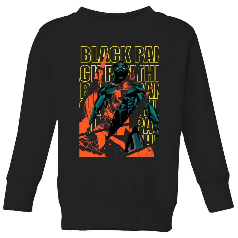 Marvel Avengers Black Panther Collage Kids' Sweatshirt - Black