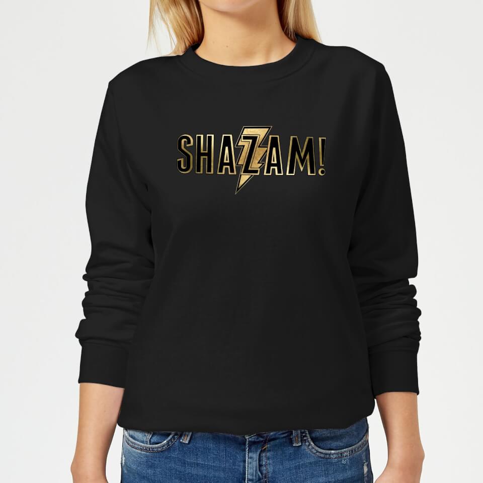 Shazam Gold Logo Women's Sweatshirt - Black