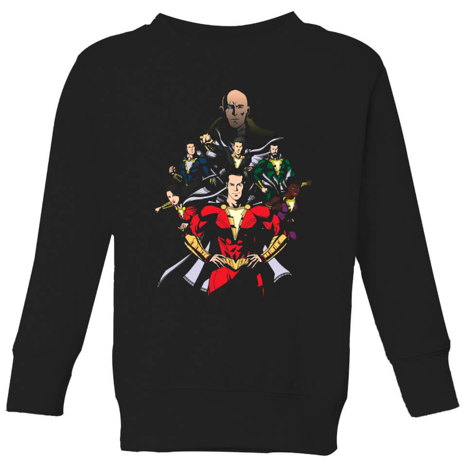 Shazam Team Up Kids' Sweatshirt - Black
