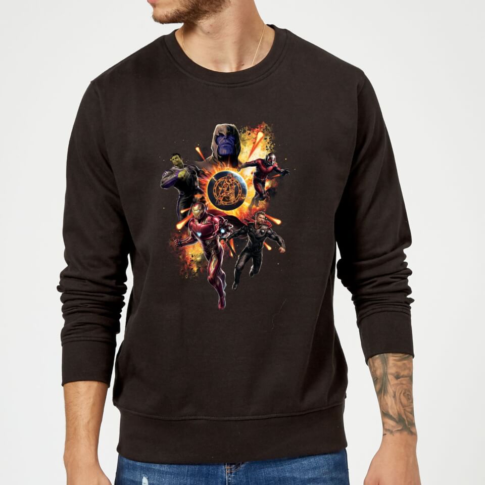 Avengers: Endgame Explosion Team Sweatshirt - Black