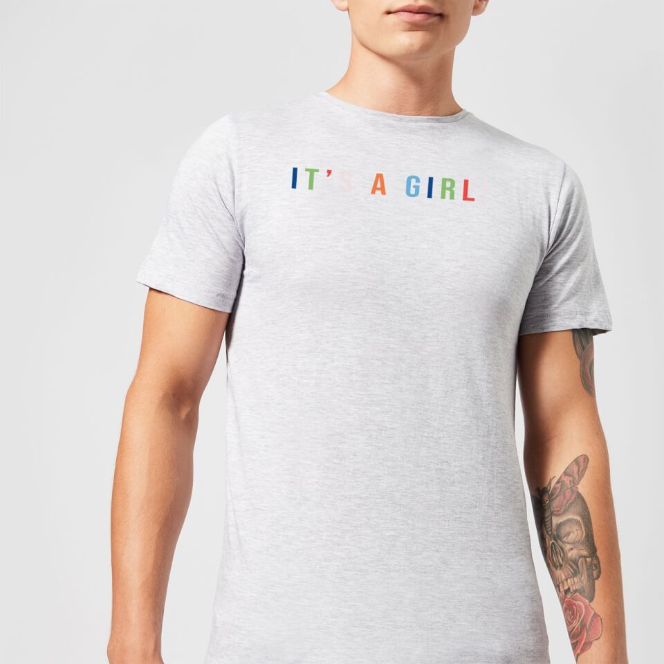 It's A Girl Men's T-Shirt - Grey
