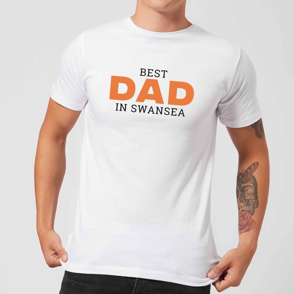 Best Dad In Swansea Men's T-Shirt - White