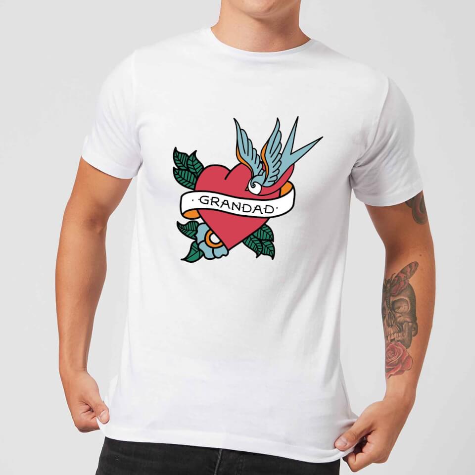 Grandad Heart Men's T-Shirt - White