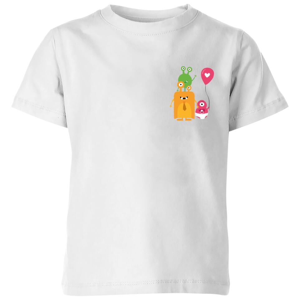Monster Family Kids' T-Shirt - White