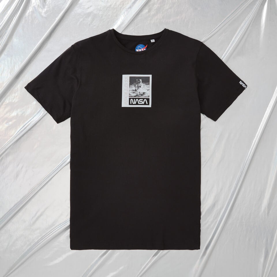 NASA Apollo 11 Moonwalk Unisex T-Shirt - Black