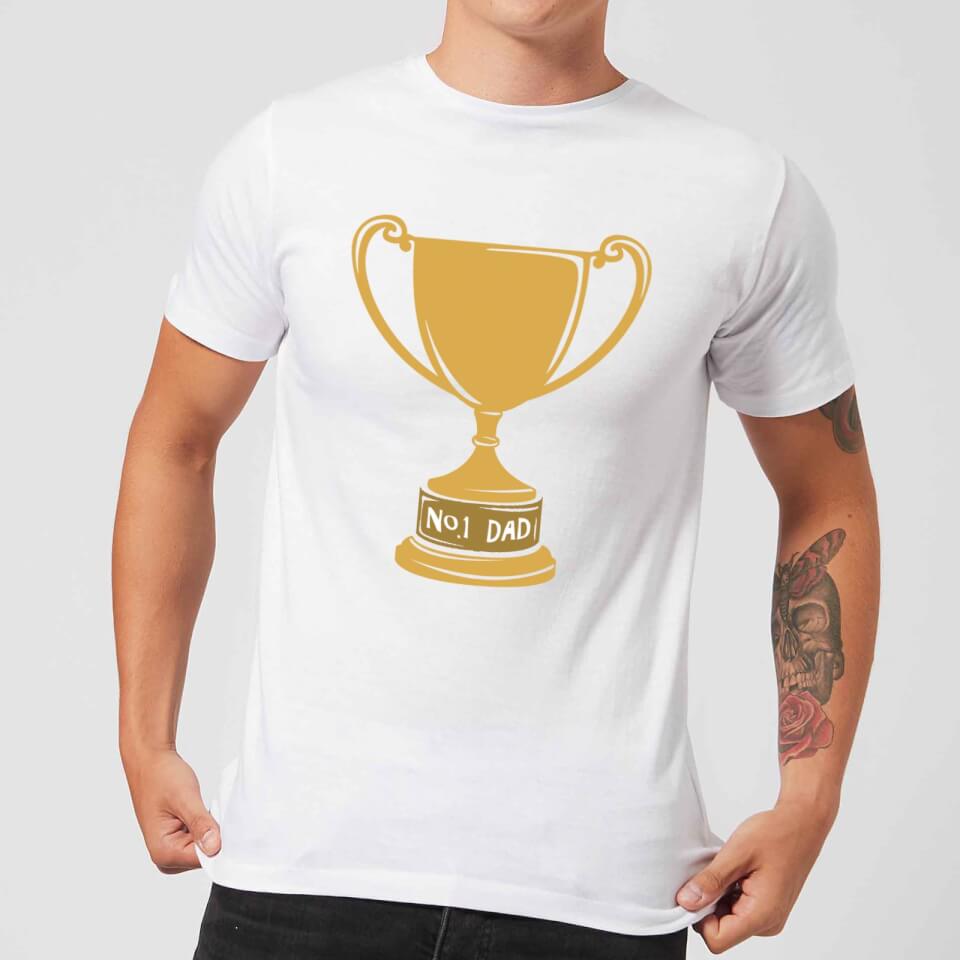 No.1 Dad Trophy Men's T-Shirt - White