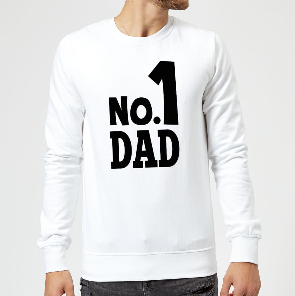 No. 1 Dad Sweatshirt - White
