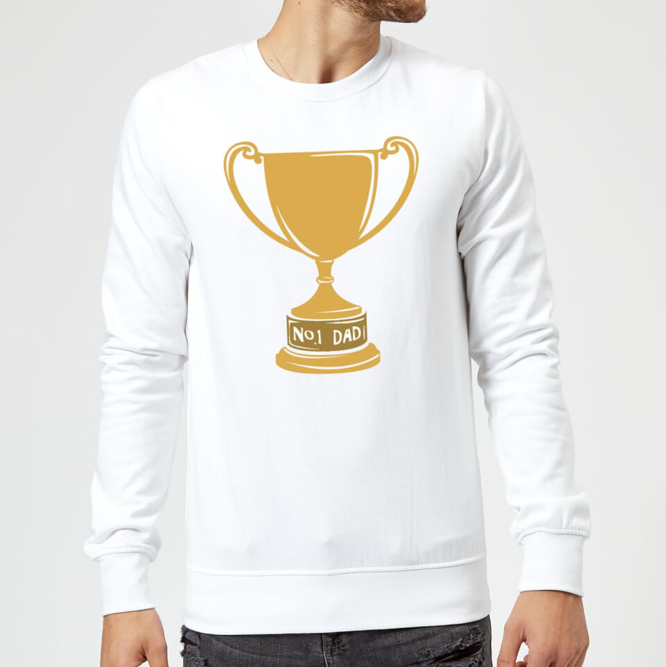No.1 Dad Trophy Sweatshirt - White