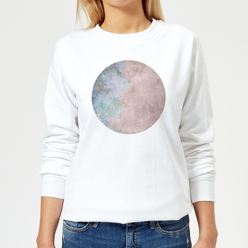 Colourful Moon Women's Sweatshirt - White