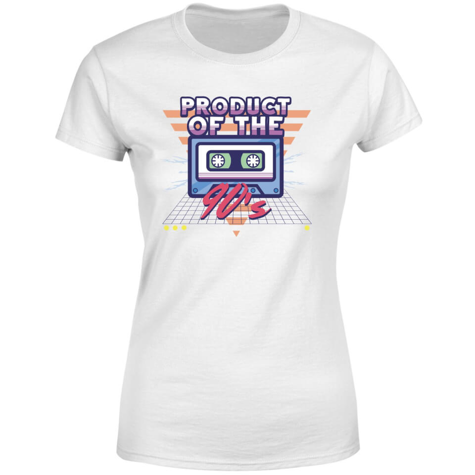 Product Of The 90's Cassette Tape Women's T-Shirt - White 3