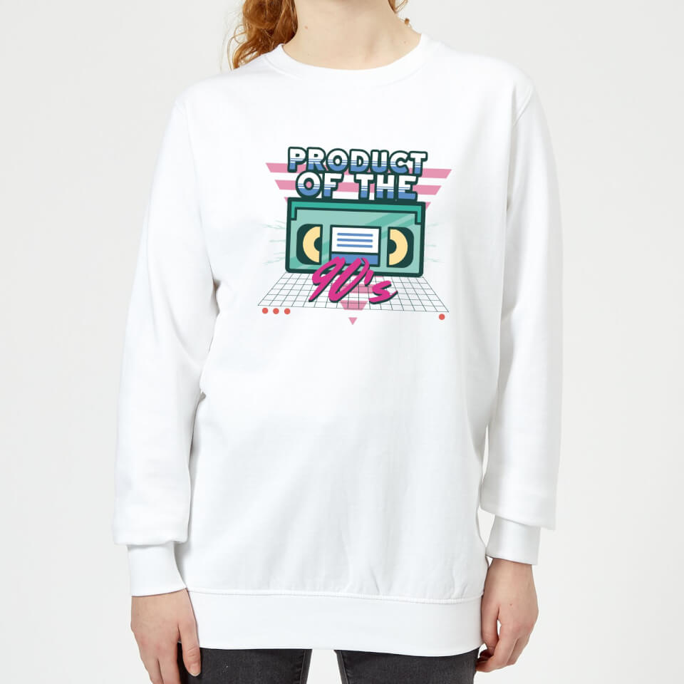 Product Of The 90's VHS Tape Women's Sweatshirt - White