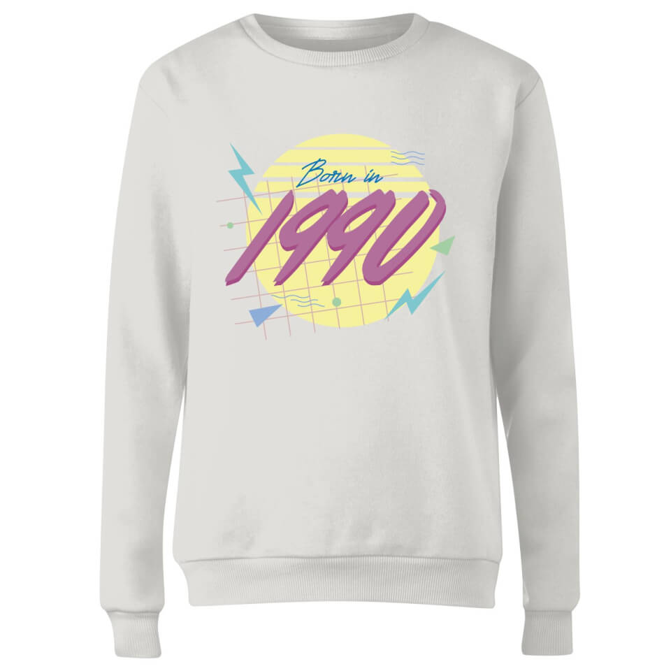 Born In 1990 Women's Sweatshirt - White 2
