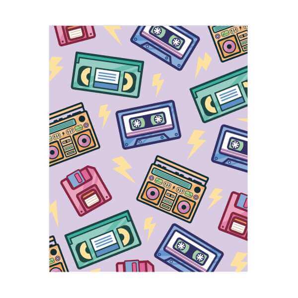 90's Product Scattered Pattern Women's Sweatshirt - White 0