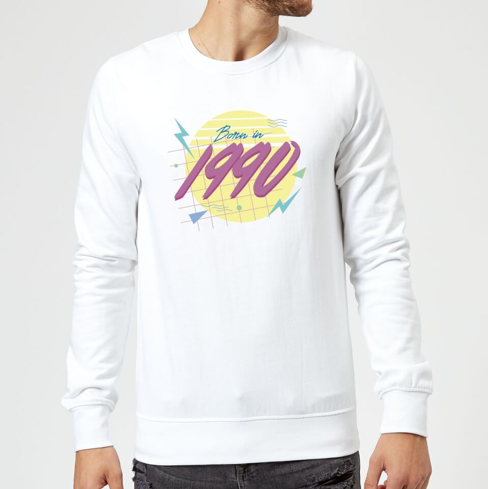 Born In 1990 Sweatshirt - White