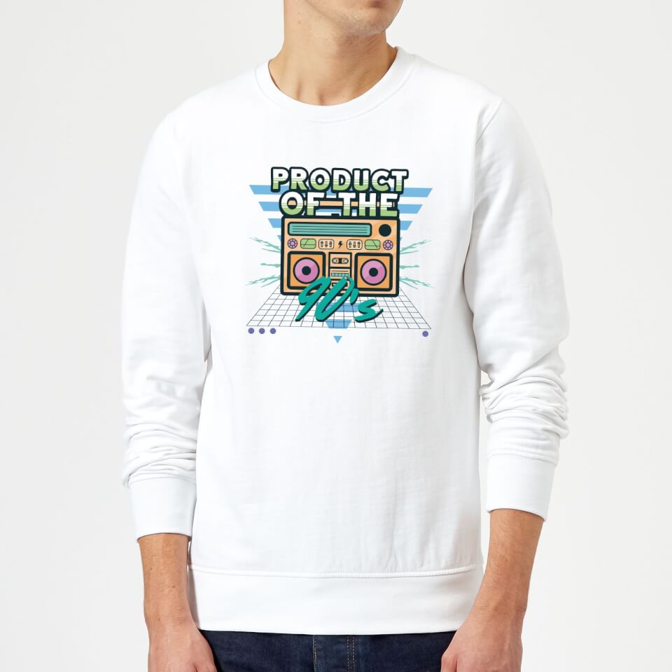 Product Of The 90's Boom Box Sweatshirt - White