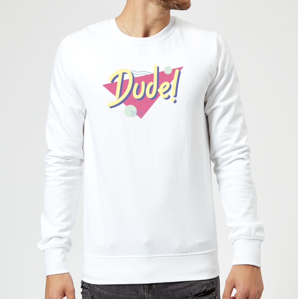 Dude! Sweatshirt - White