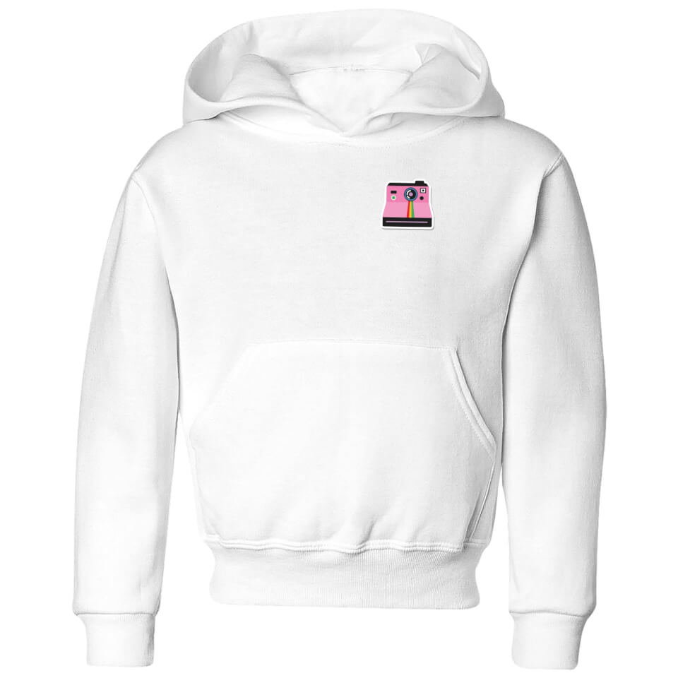 Small Polaroid Kids' Hoodie - White