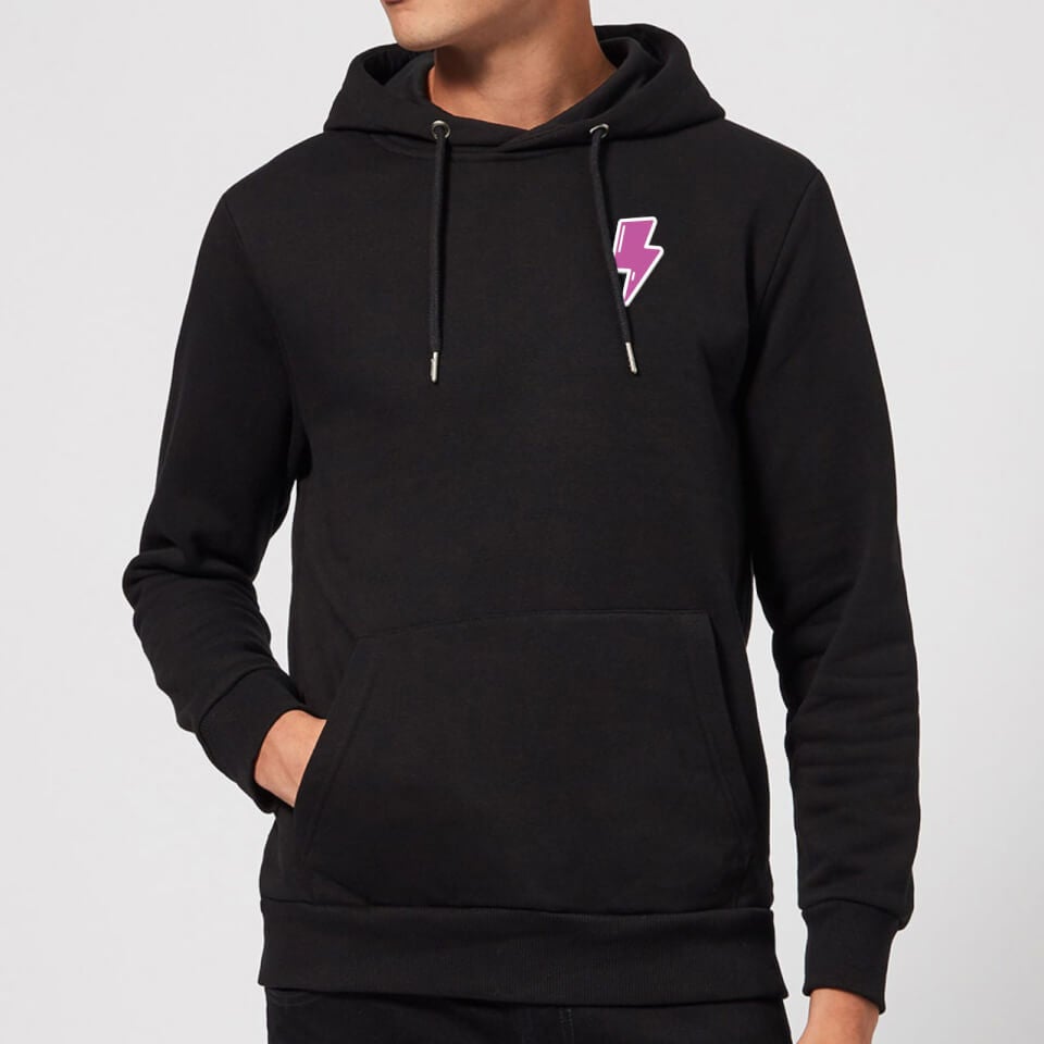 Small Lightning Bolt Hoodie - Black