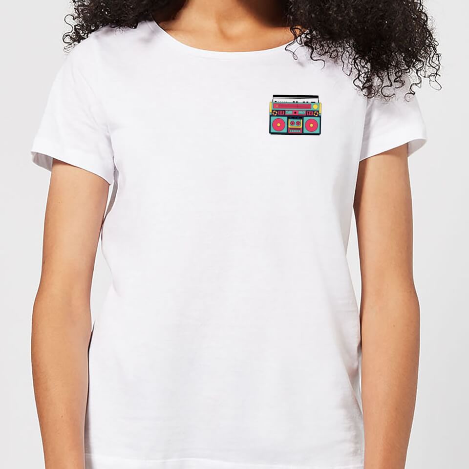 Small Boombox Women's T-Shirt - White