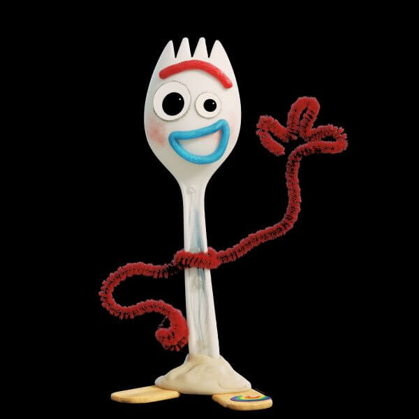 Toy Story 4 Forky Women's T-Shirt - Black 0