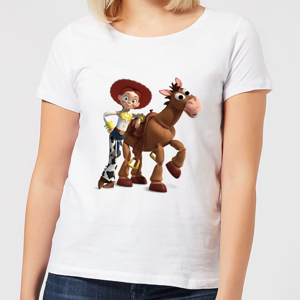 Toy Story 4 Jessie And Bullseye Women's T-Shirt - White