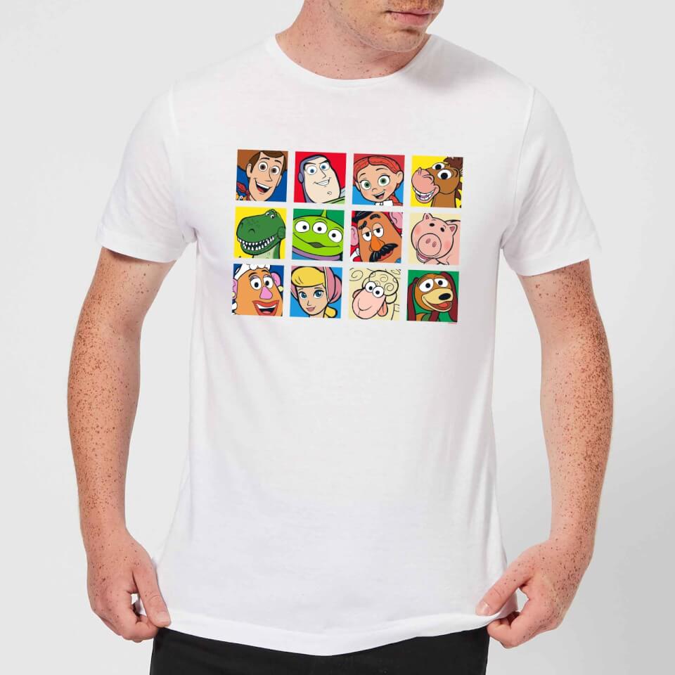 Disney Toy Story Face Collage Men's T-Shirt - White