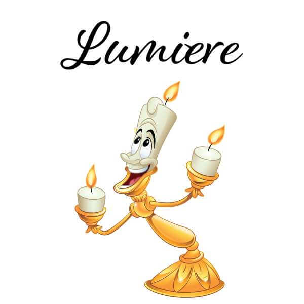 Disney Beauty And The Beast Lumiere Men's T-Shirt - White 0