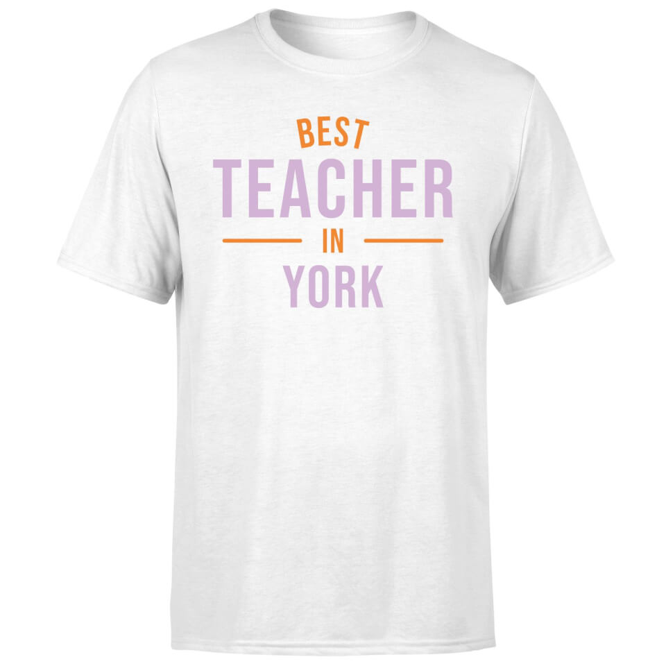 Best Teacher In York Men's T-Shirt - White 3