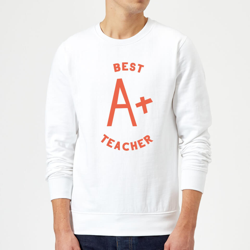 Best Teacher Sweatshirt - White