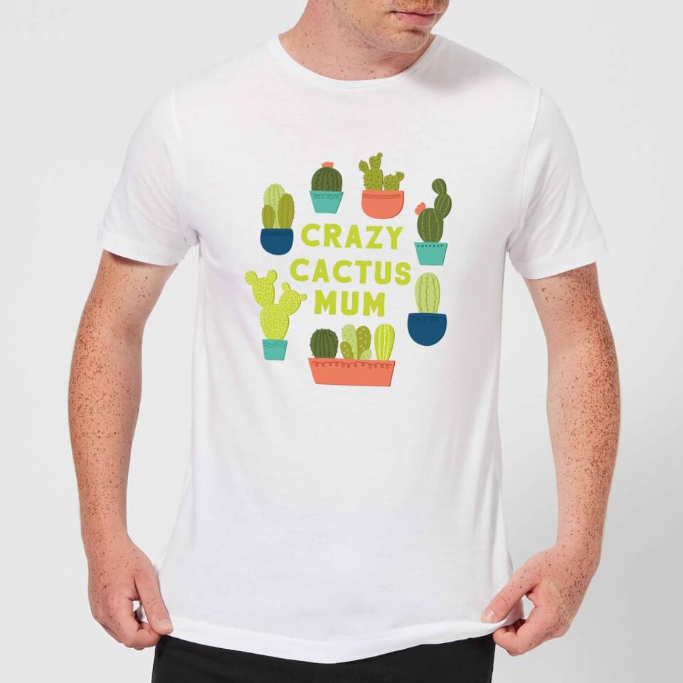 Crazy Cactus Mum Men's T-Shirt - White