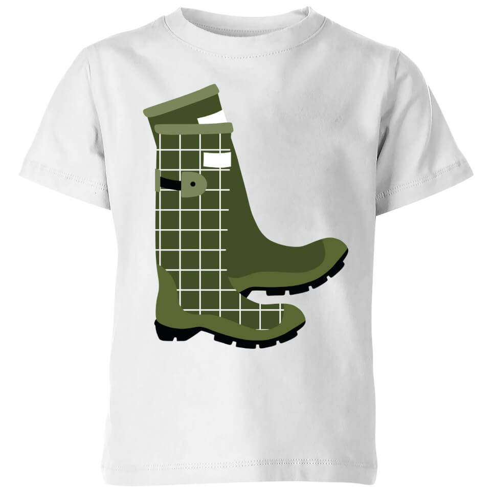 Wellies Kids' T-Shirt - White