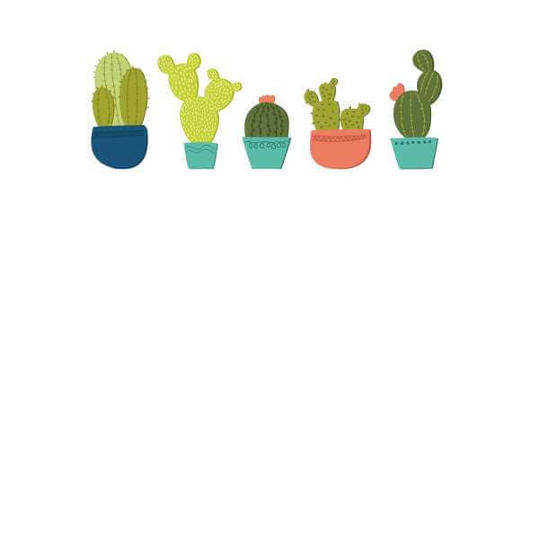 Cacti In A Row Sweatshirt - White 0